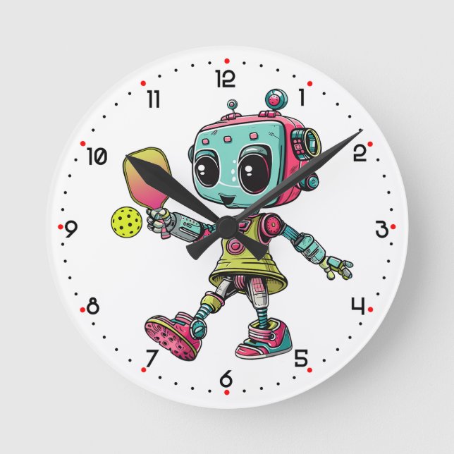 DINK-O-TRON-tid!  Pickleball  Rund Klocka (Framsida)