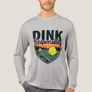 "Dink Responsible" Pickleball Långärmad Shirt T