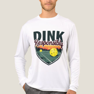 "Dink Responsible" Pickleball Långärmad Shirt T