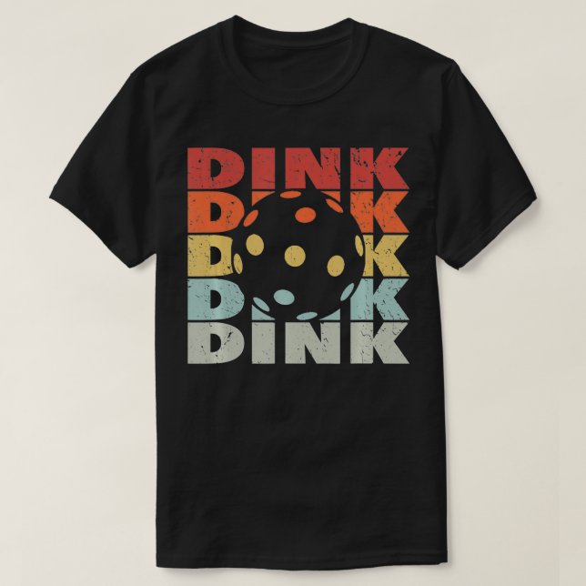 Dink Retro Pickleball T Shirt (Design framsida)