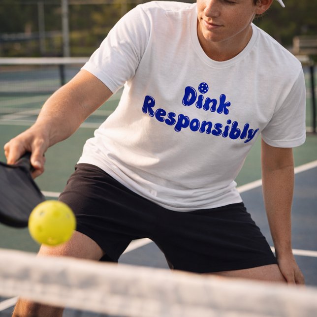 Dinka Ansvarsfullt - Roligt Pickleball-present T Shirt (Skapare uppladdad)