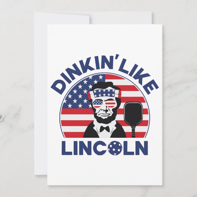 Dinka som Lincoln Inbjudningar (Framsida)