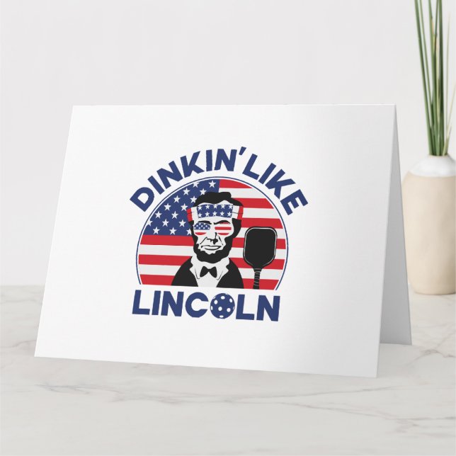 Dinka som Lincoln Kort (Framsida)