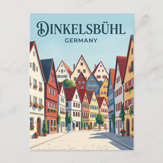 Dinkelsbühl Tyskland Vykort (Framsida)