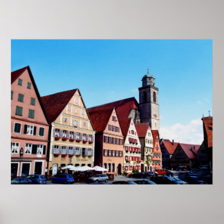 Dinkelsburhl Skriv ut Poster