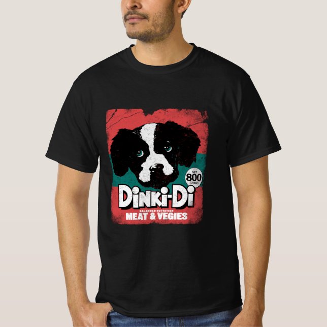 DINKI DI HUND FOOD T SHIRT (Framsida)