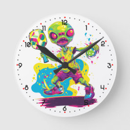 Dinkin' with the Aliens Pickleball Rund Klocka