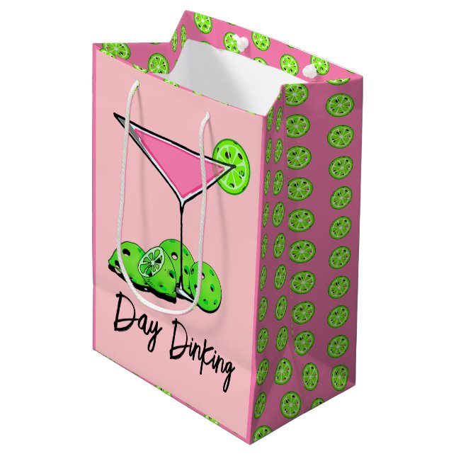 Dinking Cosmo Rosa Cocktail, Pickleball Limes (Framsidan Vinklad)