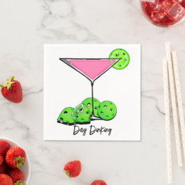 Dinking Cosmo Rosa Cocktail, Pickleball Limes Pappersservett