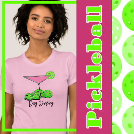 Dinking Cosmo Rosa Cocktail, Pickleball Limes T Shirt