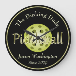 Dinking Killen Pickleball Boll Wall Clock Stor Klocka