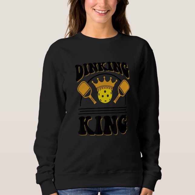 Dinking King Men Pickleball Player 1 T Shirt (Framsida)