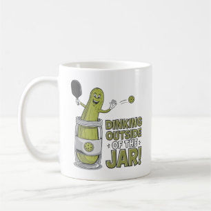 Dinking utanför Burk! 🥒 🏓 Pickleball Pickle Ca Kaffemugg