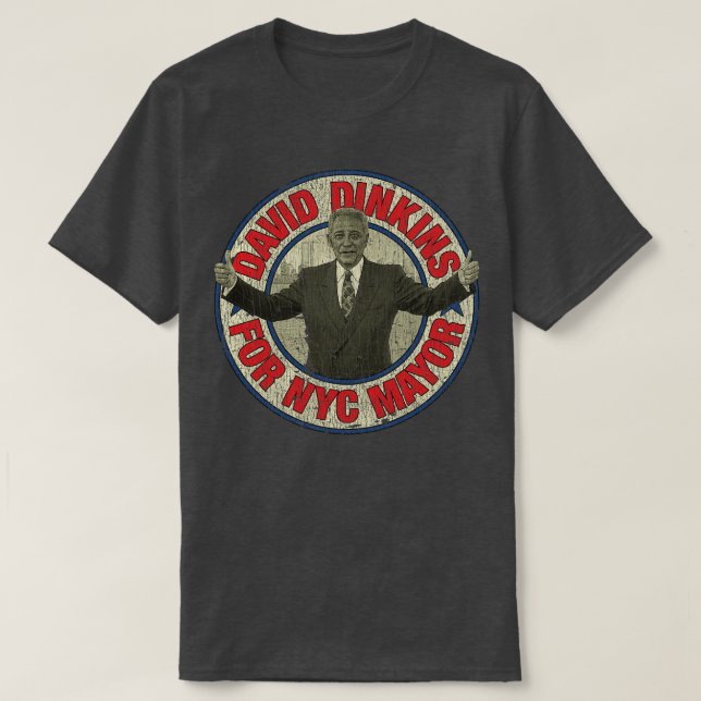 Dinkins for NYC Mayor 1989 T Shirt (Design framsida)