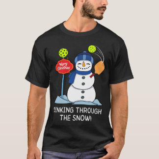 Dinkning genom Snö - julklapp T Shirt