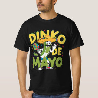 Dinko De Mayo, Funny Cinco De Mayo Pickleball Pic T Shirt