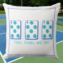 Dinks, Drinks & Dots / Pickleball Mahjong Dekor