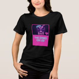 Dinks on US Martini Glass T Shirt
