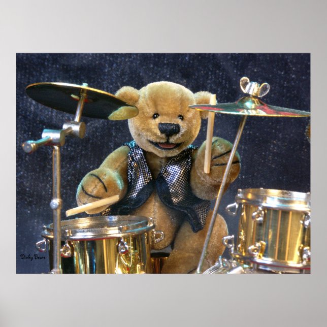 Dinky Bears Drummer Poster (Framsidan)