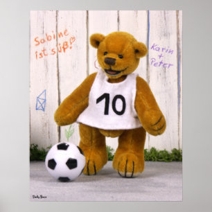 Dinky Bears fotbollsspelare Poster