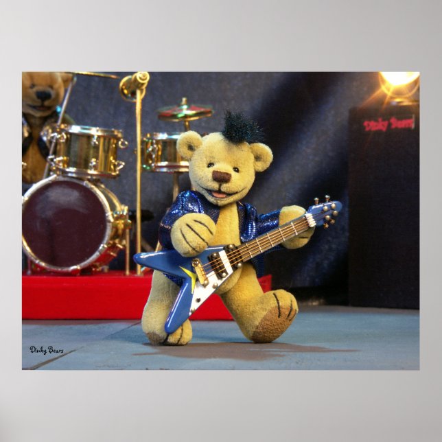 Dinky Bears Guitarist Poster (Framsidan)