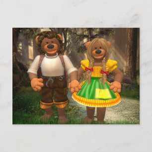 Dinky Bears Hansel och Grethel Vykort
