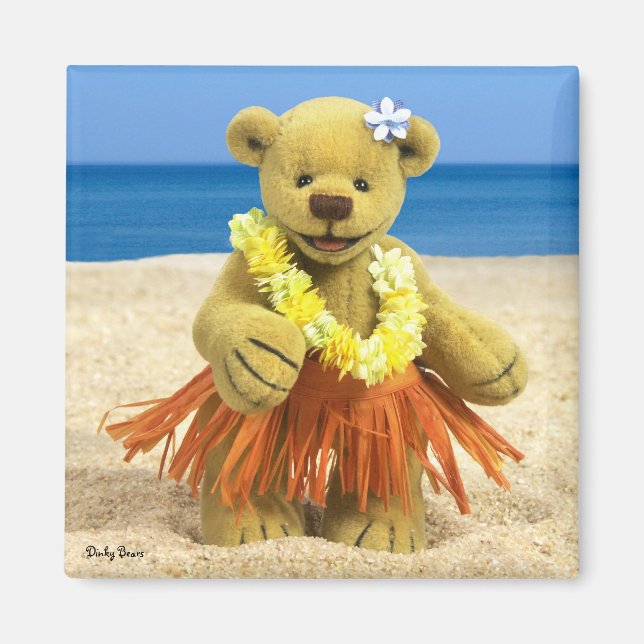 Dinky Bears Hula Dancer Magnet (Framsidan)