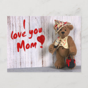 Dinky Bears: I kärlek du Mamma Vykort