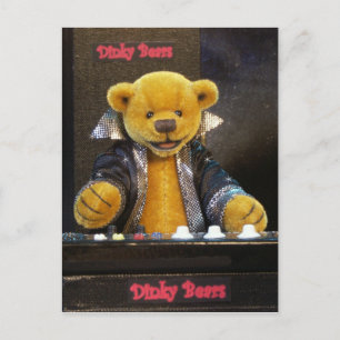 Dinky Bears Keyboarder Vykort