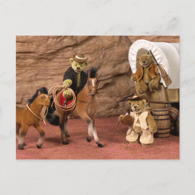 Dinky Bears Little Cowboys Vykort (Framsida)