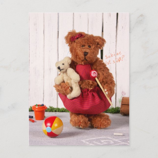 Dinky Bears: Little Girl Vykort (Framsida)