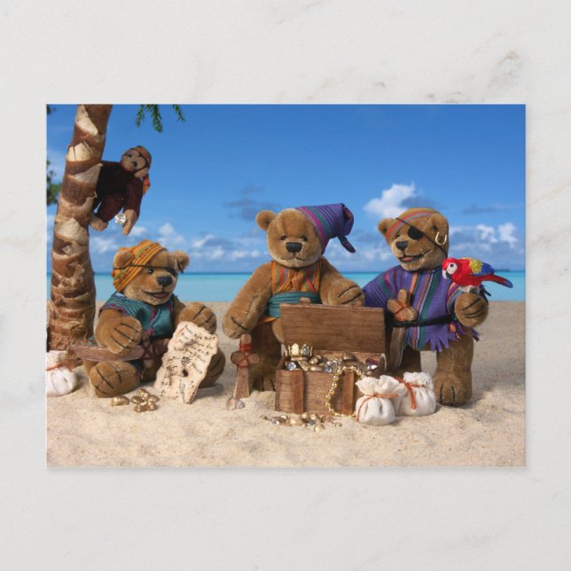Dinky Bears: Little Pirater Vykort (Framsida)