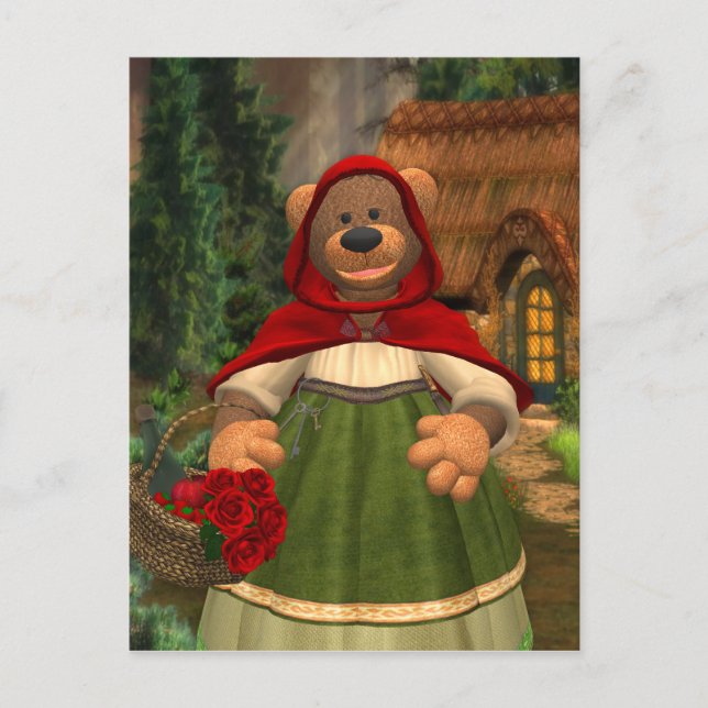 Dinky Bears: Little Red-Cap Vykort (Framsida)