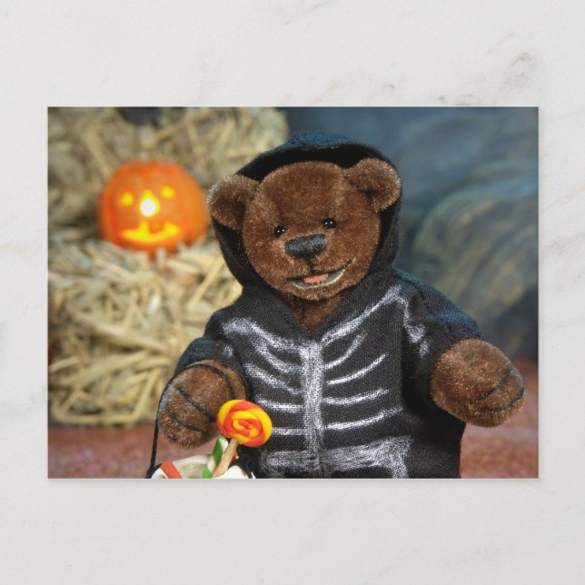 Dinky Bears Little Skeleton Vykort (Framsida)