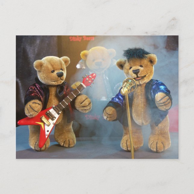 Dinky Bears Rockband Vykort (Framsida)