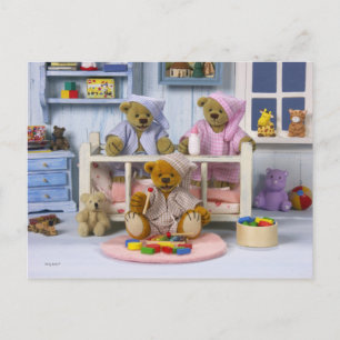 Dinky Bears: Slumber Party Vykort