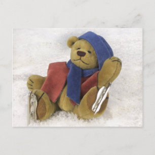 Dinky Bears Winter Roligt Vykort