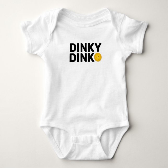 "Dinky Dink" Bodykostym för Pickleball Baby T Shirt (Framsida)