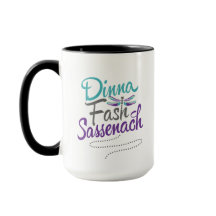 Dinna Fash Sassenach med Dragonfly Mugg