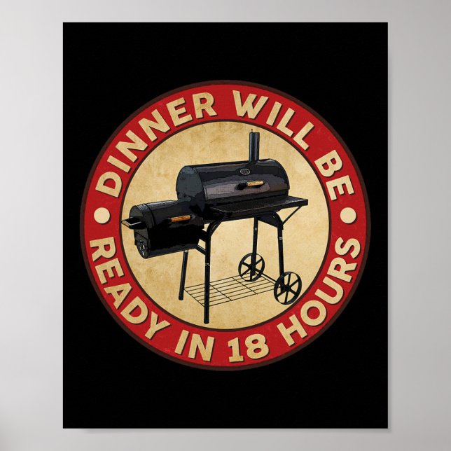 Dinne kommer att vara Redo om 18 timmar Manar Kött Poster (Framsidan)