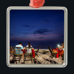 Dinner at Jimbaran Beach, Bali Julgransprydnad Metall<br><div class="desc">Love the romantic atmosphere and the soft sandy white sand</div>