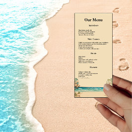 Dinner för Dream Beach ThBäste Bröllop Meny