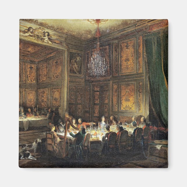 "Dinner of the Prince of Conti in the Temple" Magnet (Framsidan)