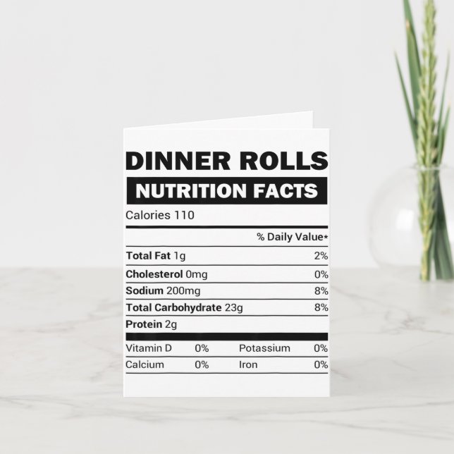 Dinner Rolls Nutrition Facts Family Matching Chris Kort (Framsida)