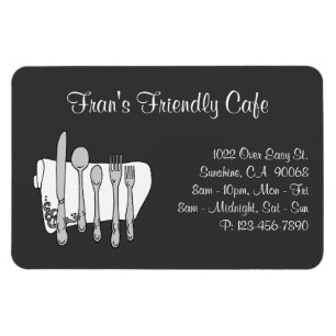 Dinnerware Restaurang Black White Anpassningsbar M Magnet