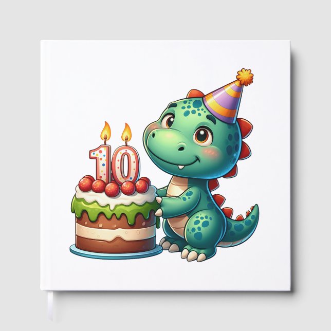 Dino 10-årsdag gästböcker (Framsida)