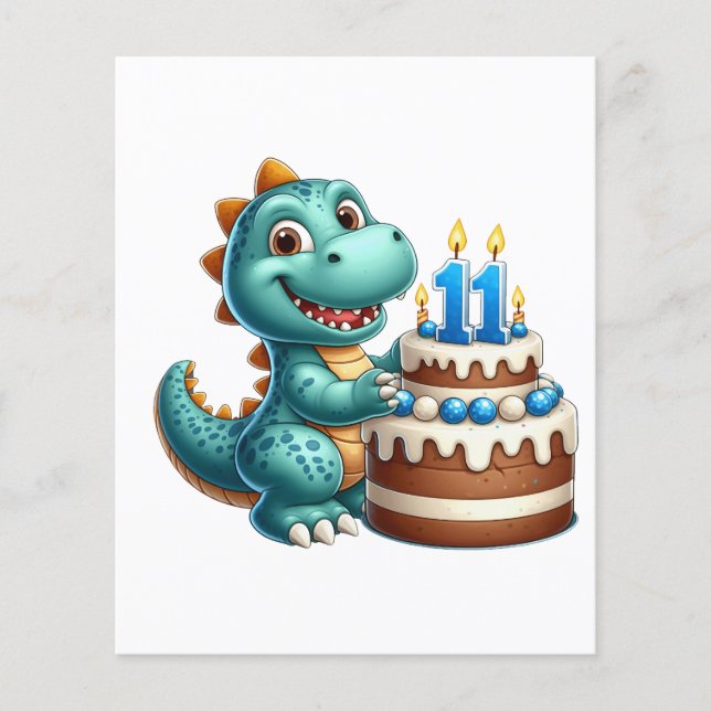 Dino 11-årsdag flygblad (Framsidan)
