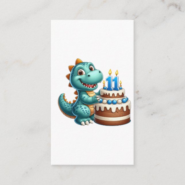Dino 11-årsdag tilläggskort (Framsida)