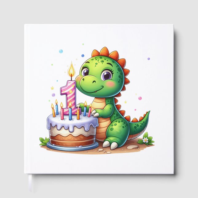Dino 1-årsdag gästböcker (Framsida)