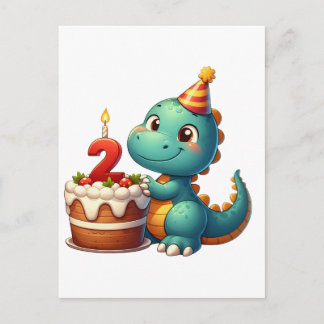 Dino 2-årsdag vykort